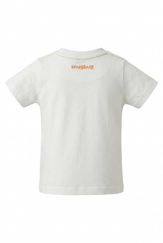 Boys’ White Everyday T-Shirt detail view 2
