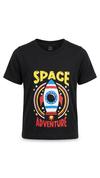 Boys’ Black Gray and Navy Casual T-Shirt detail view 3
