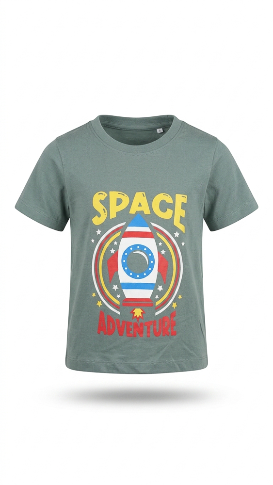 Boys’ Black Gray and Navy Casual T-Shirt detail view 2