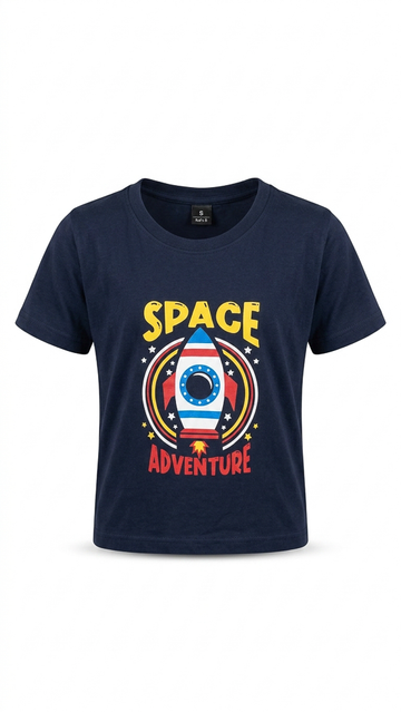 Boys’ Black Gray and Navy Casual T-Shirt main product view