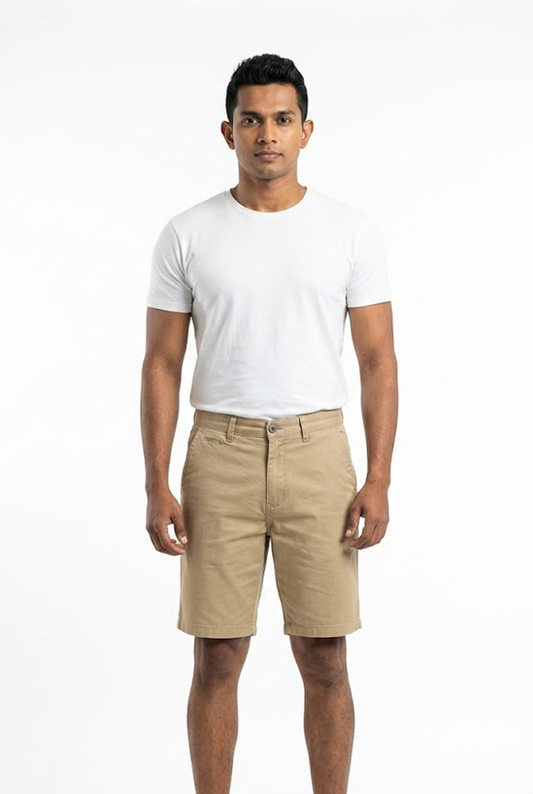 Beige 36 men's beige chino shorts