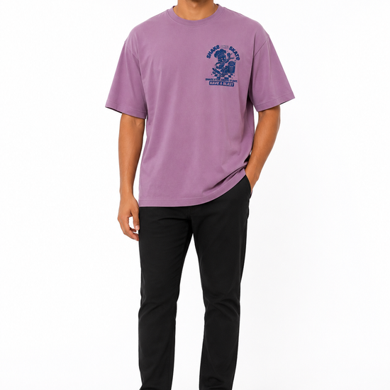 Men's khaki pink white and olive T-shirt - view 1