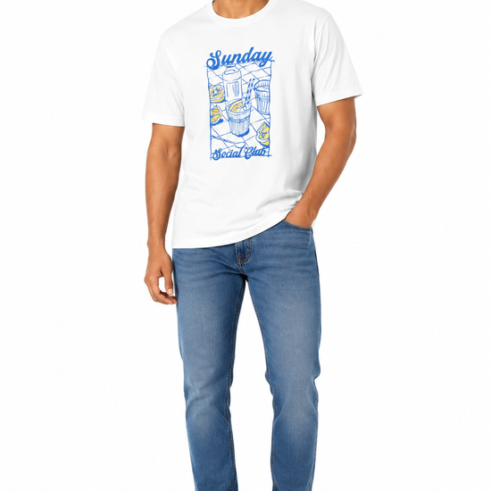 Men's green khaki and white T-shirt - view 2