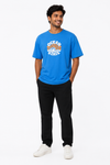 Men's beige blue green and khaki T-shirt - view 4
