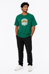 Men's beige blue green and khaki T-shirt - view 3