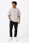 Men's acid-wash Driven by Purpose slogan T-shirt - White variant