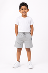 Boys' dark ash casual drawstring shorts