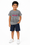 Boys' blue and gray everyday T-shirt - view 2