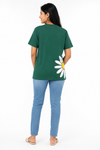 Women's green white and brown everyday top - view 3