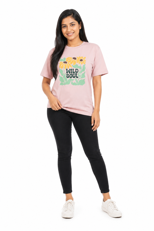Women's navy pink and white casual top - view 2