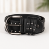 Black studded buckle fashion belt