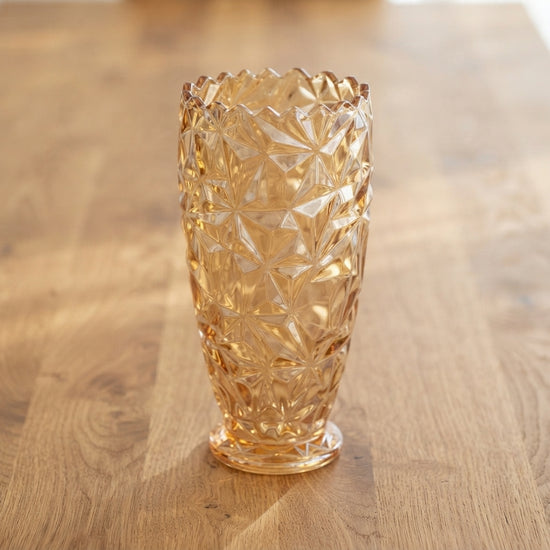 Mixed-Finish Metallic Glass Vase main product view