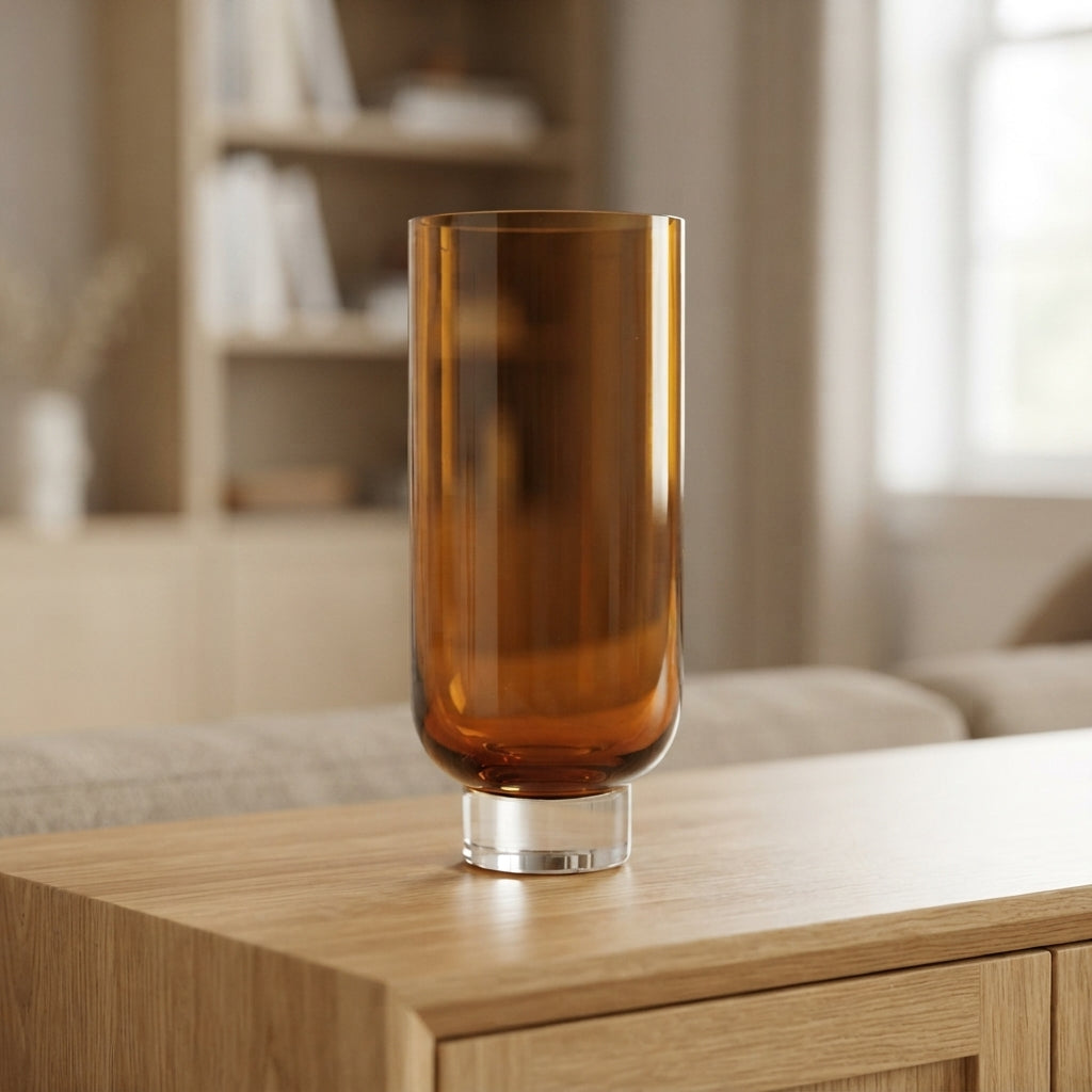 Modern Tall Glass Flower Vase main product view