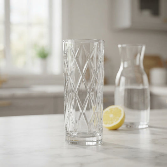 Slim Clear Glass Bud Vase main product view