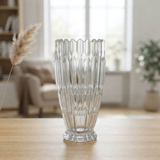 Classic Clear Glass Flower Vase main product view
