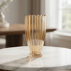 Metallic Accent Glass Flower Vase detail view 2