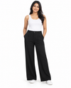 Isle Closet Women's High-Waisted Pleated Wide-Leg Trousers - Full Length View (Photo 2)