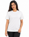 Nuvaara Women's Classic Crew Neck Everyday Cotton T-Shirt - Front View (Photo 4)