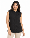 Isle Closet Women's Sleeveless Mandarin Collar Blouse - Front View (Photo 1)
