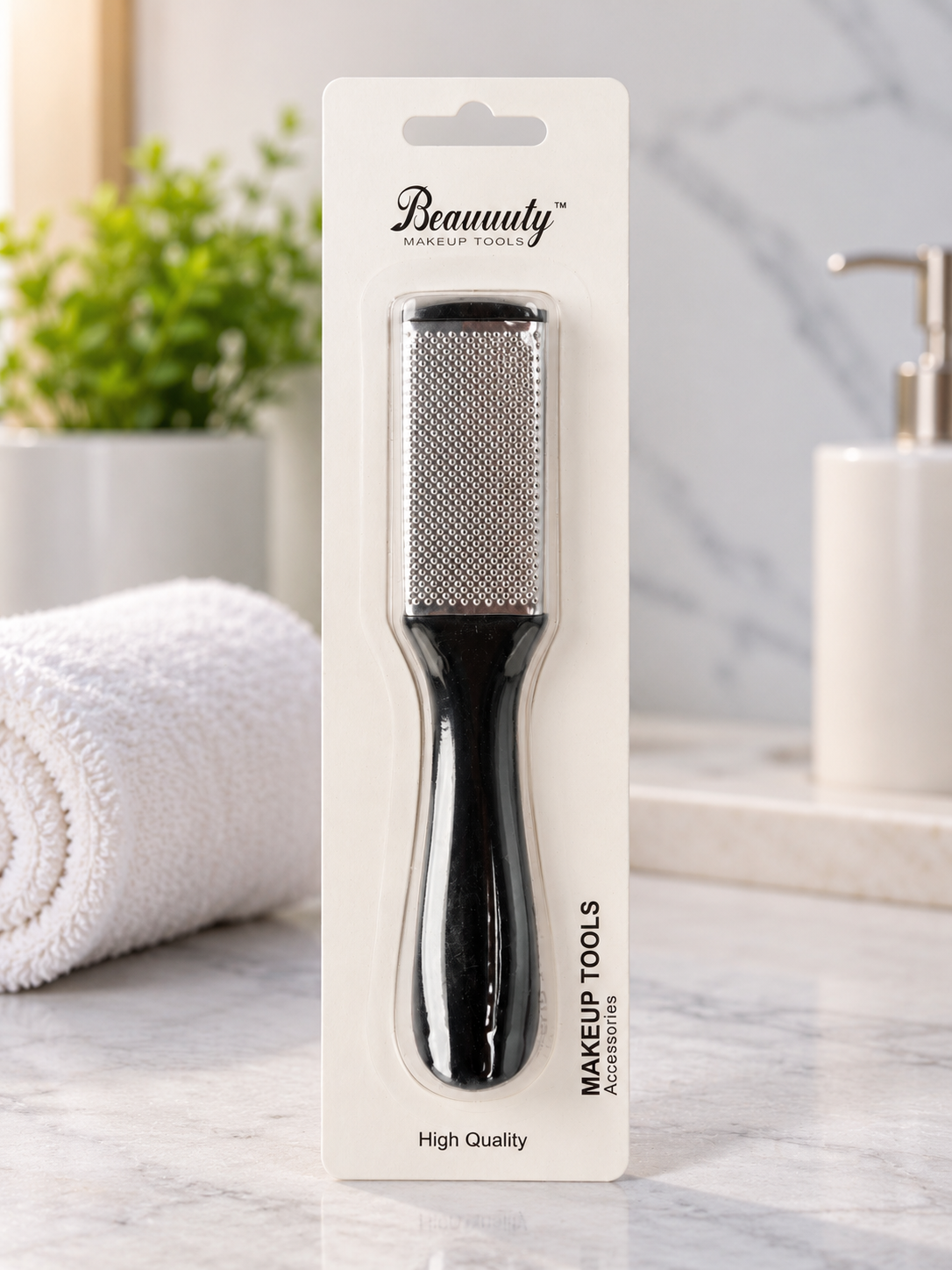 Beauuuty Dual-Sided Foot Callus File and Rasp with Black Handle from Thilakma Sri Lanka