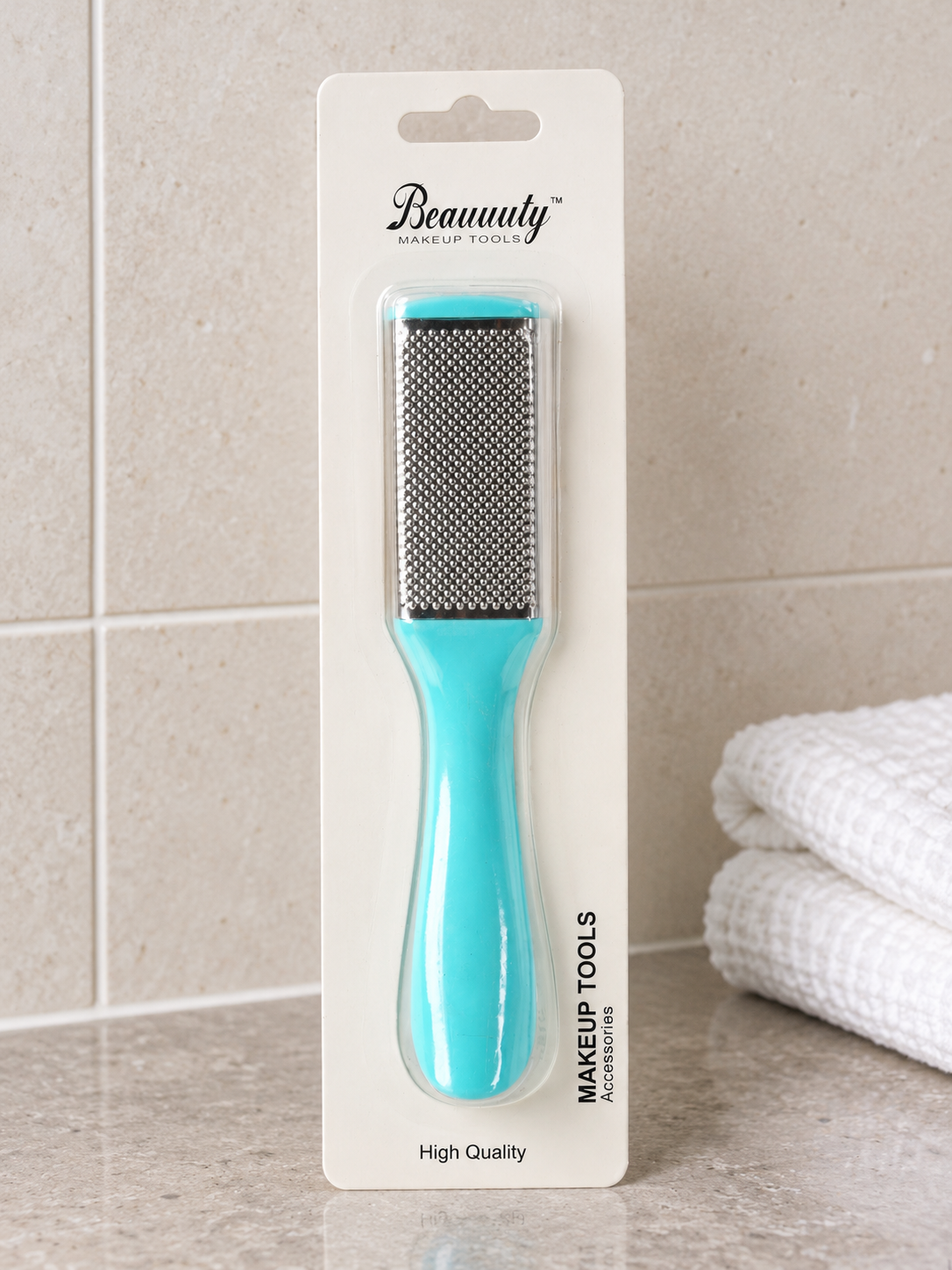 Beauuuty Dual-Sided Foot Callus File and Rasp with Teal Blue Handle from Thilakma Sri Lanka