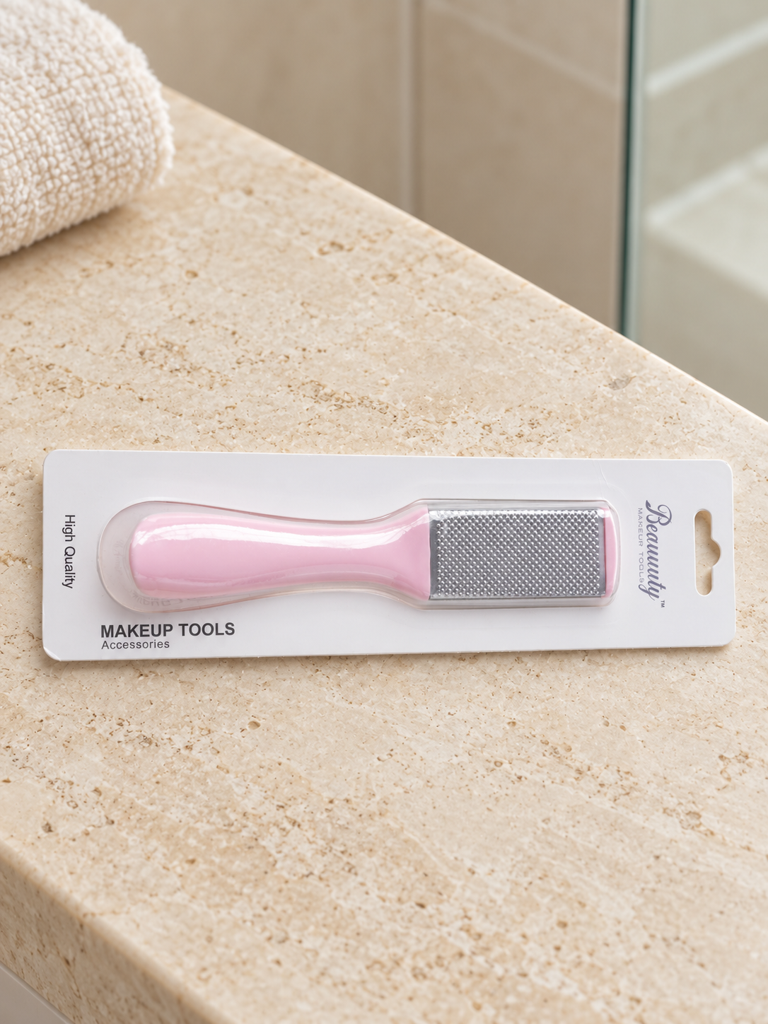 Beauuuty Dual-Sided Foot Callus File and Rasp with Pink Handle from Thilakma Sri Lanka