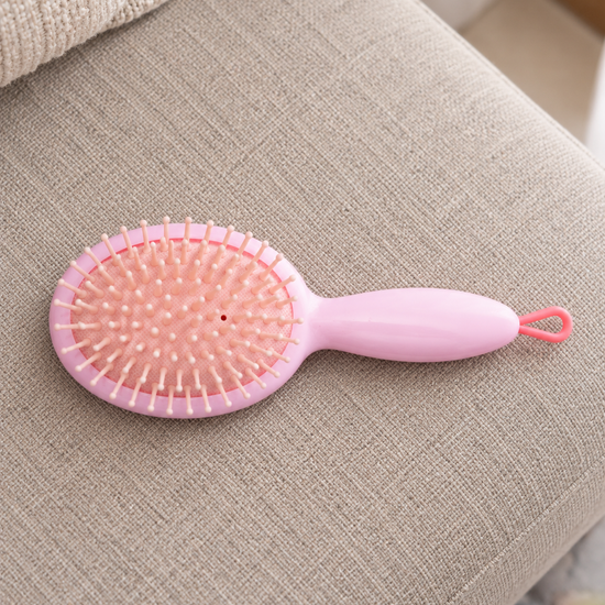 Beauuuty Baby Pink Mini Paddle Hair Brush with Ball-Tipped Bristles at Thilakma Sri Lanka