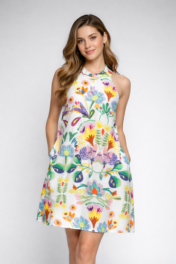 Floral Pattern Dress for girls