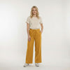 High-Waist Wide-Leg Linen Trousers