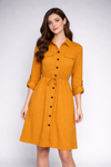Long-sleeve Midi Shirt Dress for girls