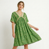 Women's Bohemian Chevron V-Neck Day Dress