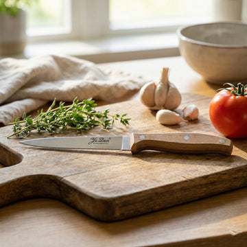 Stainless Steel Kitchen Knife with Wooden Handle