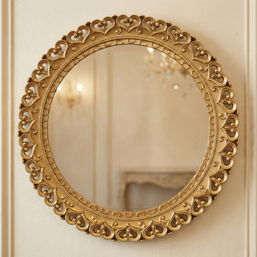 Ornamental Round Wall Mirror