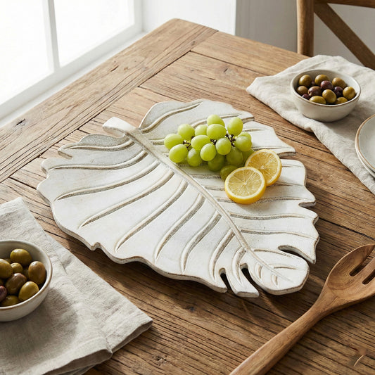 Leaf-Shaped Serving Platter