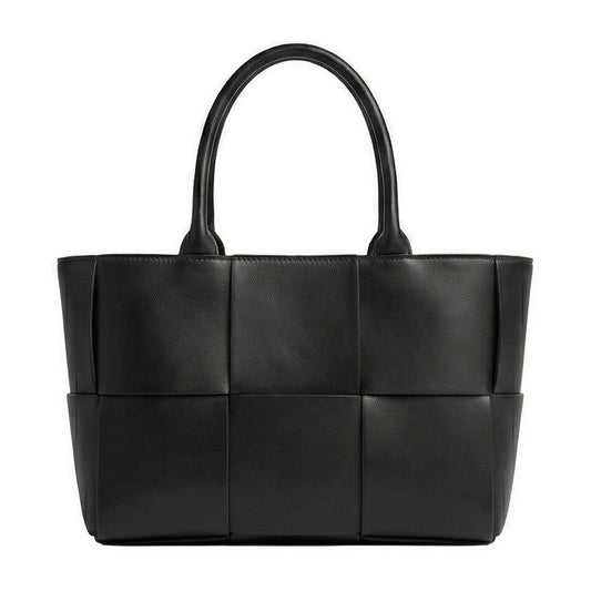 Woven Style Leather Handbag