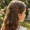 Metal Cross Hair Claw Clip