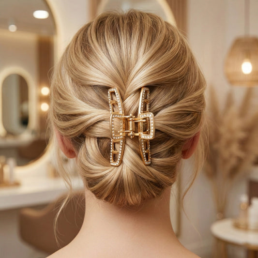 Gold Metal Claw Hair Clip