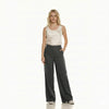 Women's High-Rise Wide-Leg Linen Trousers