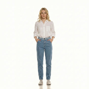 High-Rise Relaxed Tapered Jeans