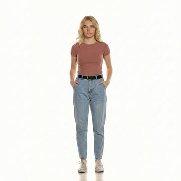 High-Rise Relaxed Tapered Jeans