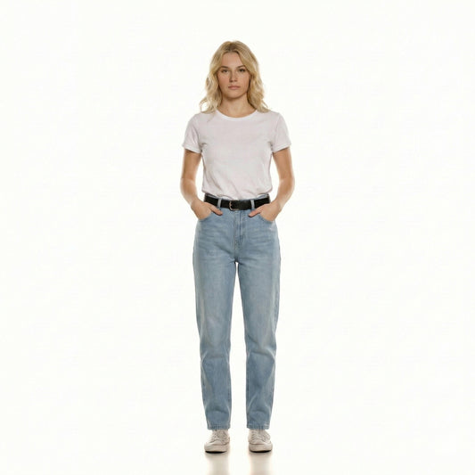 High-Rise Relaxed Tapered Jeans