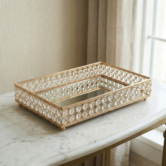 Ornamental Mirror Tray