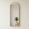 Modern Arched Framed Wall Mirror