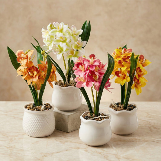 Potted Orchids  - Artificial
