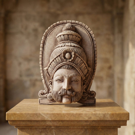 Decorative Traditional Stone Face Sculpture