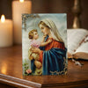 Elegant Blessed Virgin Mary & Infant Jesus Plaque