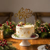 Elegant Christmas Cake Topper