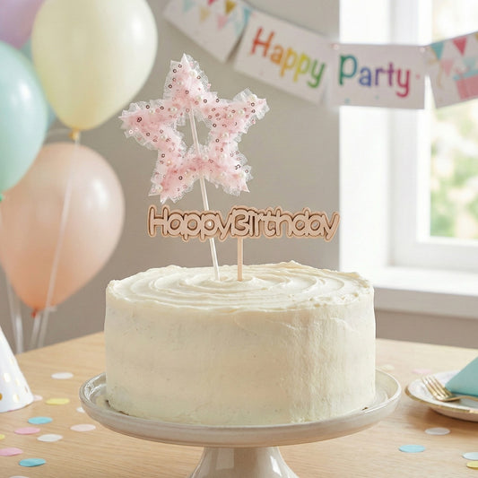 Star-Shaped Cake Topper