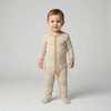 Baby Striped Full-Length Sleepsuit