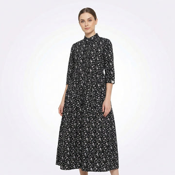 Women's Floral Print Maxi Dress